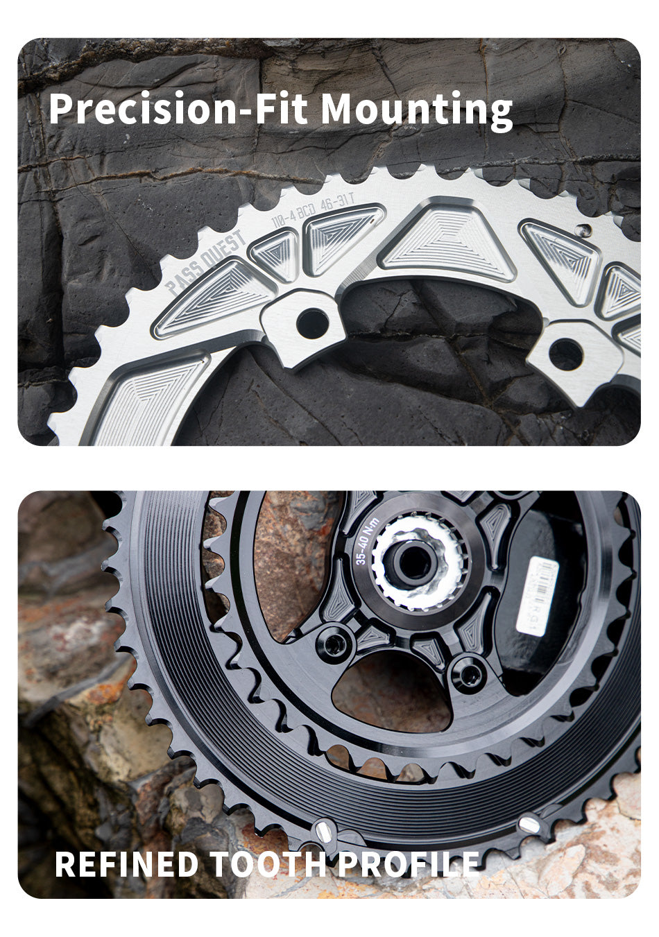 SHIMANO 2X GRX 110BCD Sprocket Crankshaft set Gravel bike 11-12S