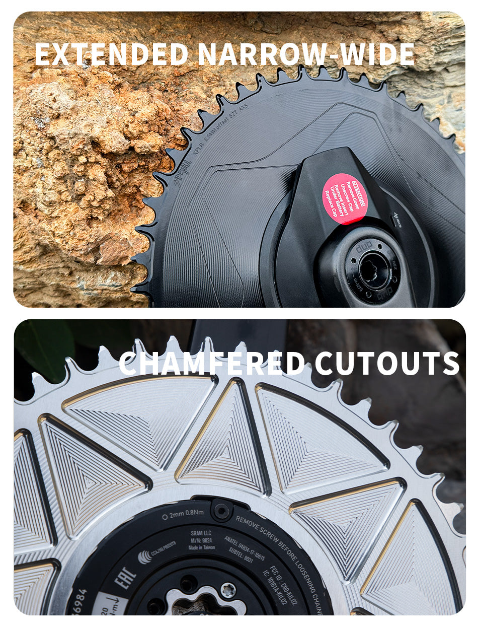 PASS QUEST Direct-Mount Threaded Chainring for SRAM XPLR AXS (12/13-Speed) – Narrow-Wide Profile (30-62T)