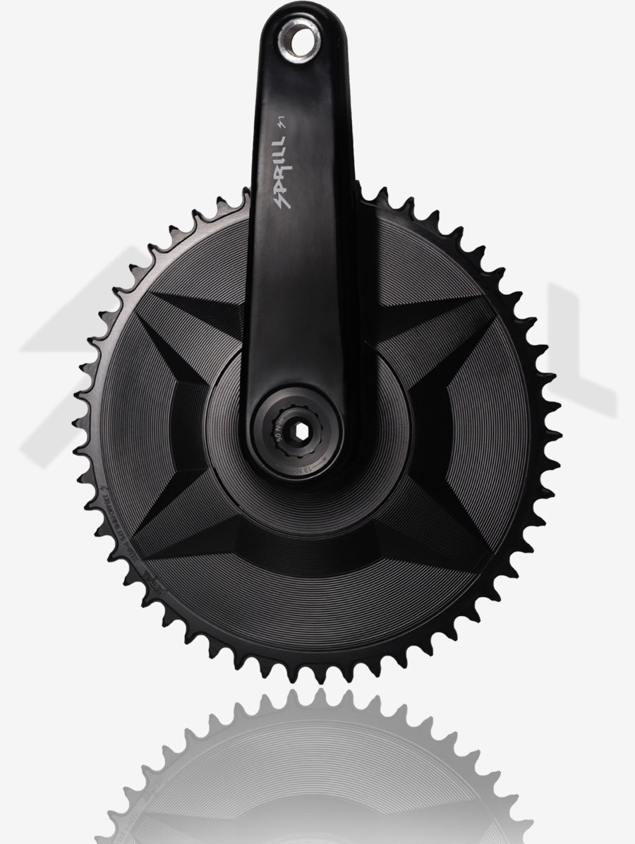 PASS QUEST SPRILL X110BCD-3S 3mm offset (4-bolt AERO) Round Narrow Wide Chainring