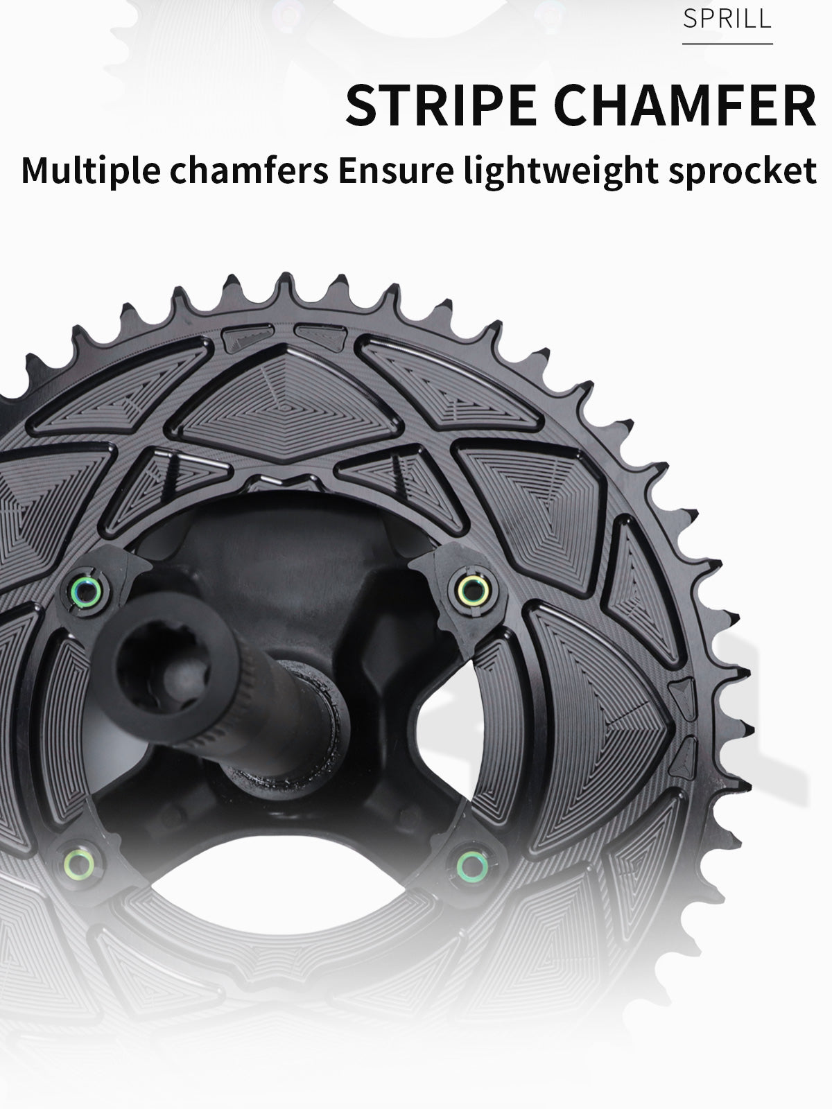 PASS QUEST SPRILL R9200 R8100 R7100 3mm offset (4-bolt AERO) Round Narrow Wide Chainring