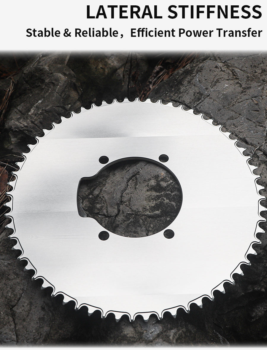 PASS QUEST X110BCD High strength AERO Texture Narrow Wide Chainring 54-66T