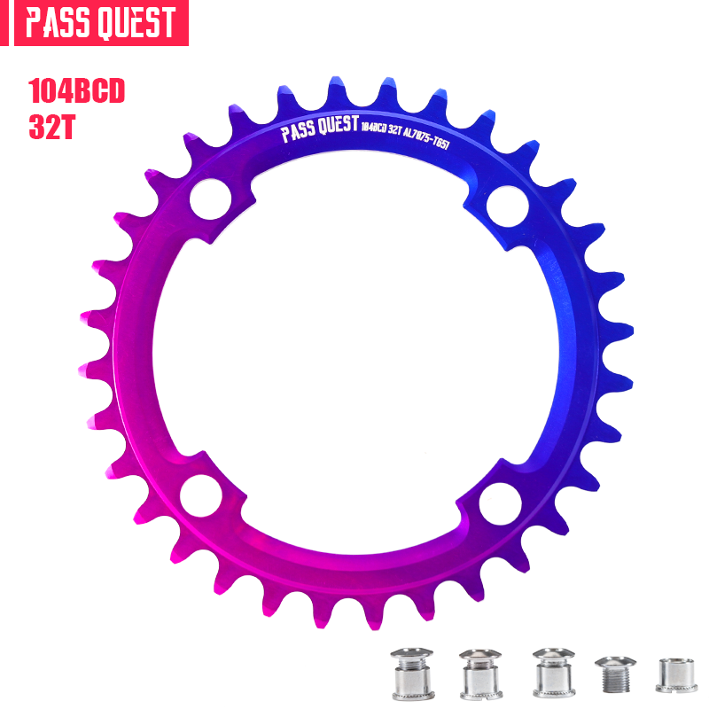PASS QUEST 104BCD and GXP 3-nail single-speed chainring Dirt Jump urban and street Action Bike dedicated single-speed chainring