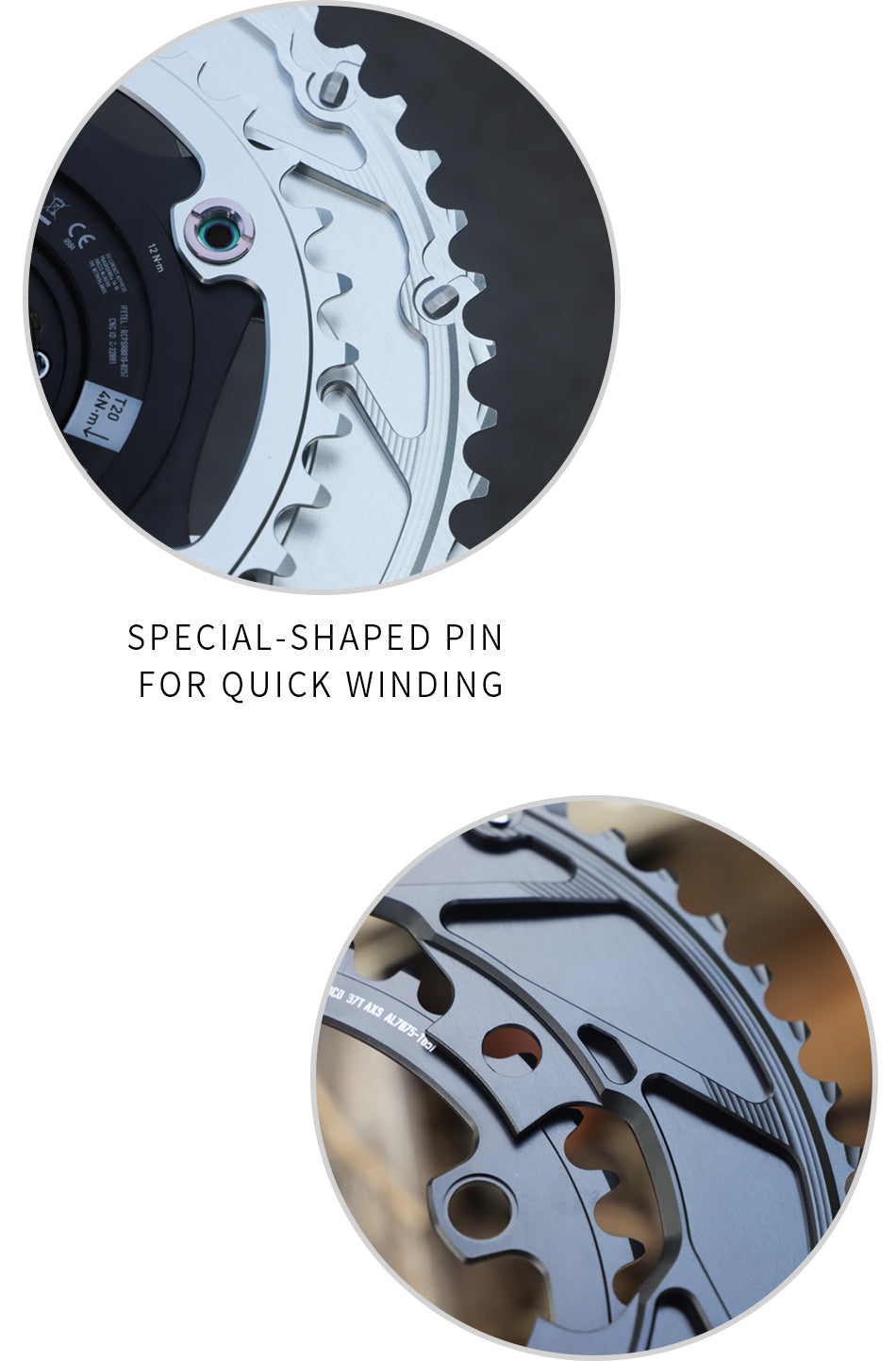 SRAM FORCE 107BCD-Quarq 2X Sprocket AERO Road bike Gravel bike 12s AXS