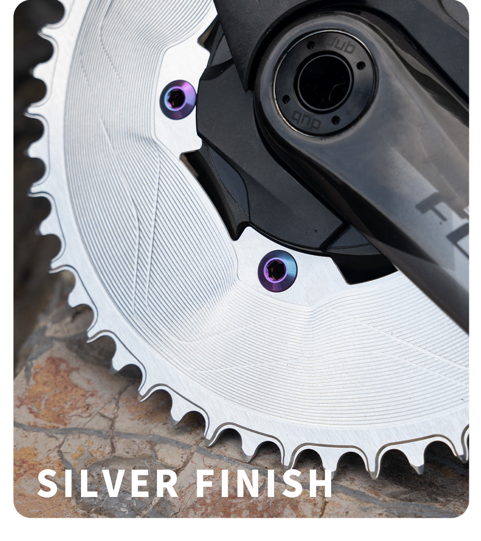 PASS QUEST SPRILL F107BCD 3mm offset AXS (4-bolt AERO) Round Narrow Wide Chainring
