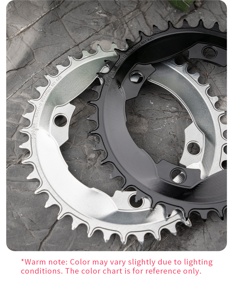 PASS QUEST SPRILL F107BCD 3mm offset AXS (4-bolt AERO) Round Narrow Wide Chainring