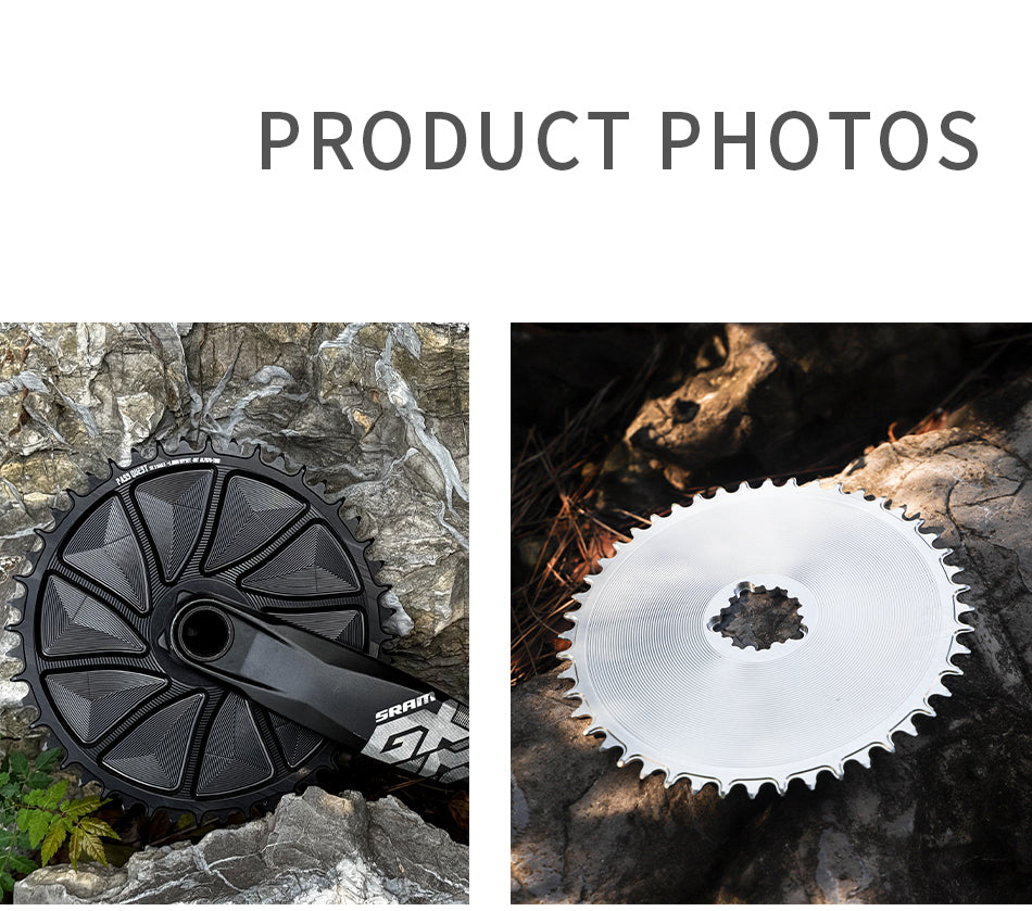 SRAM 3 Bolt (1.8mm offset outward) GRAVEL/ROAD Narrow Wide Chainring 42-48T