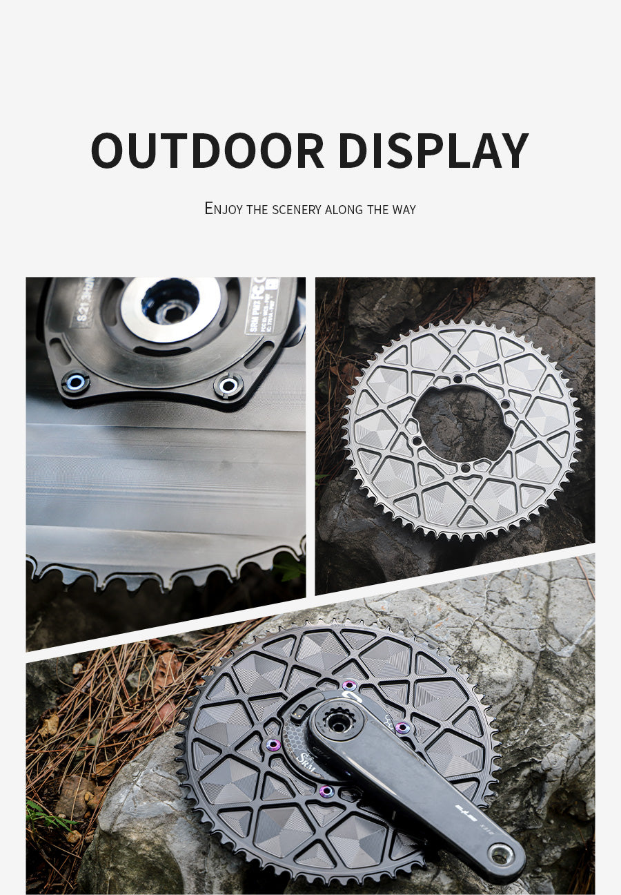 SRAM SRM 110BCD High strength AERO Narrow Wide Chainring 54-66T