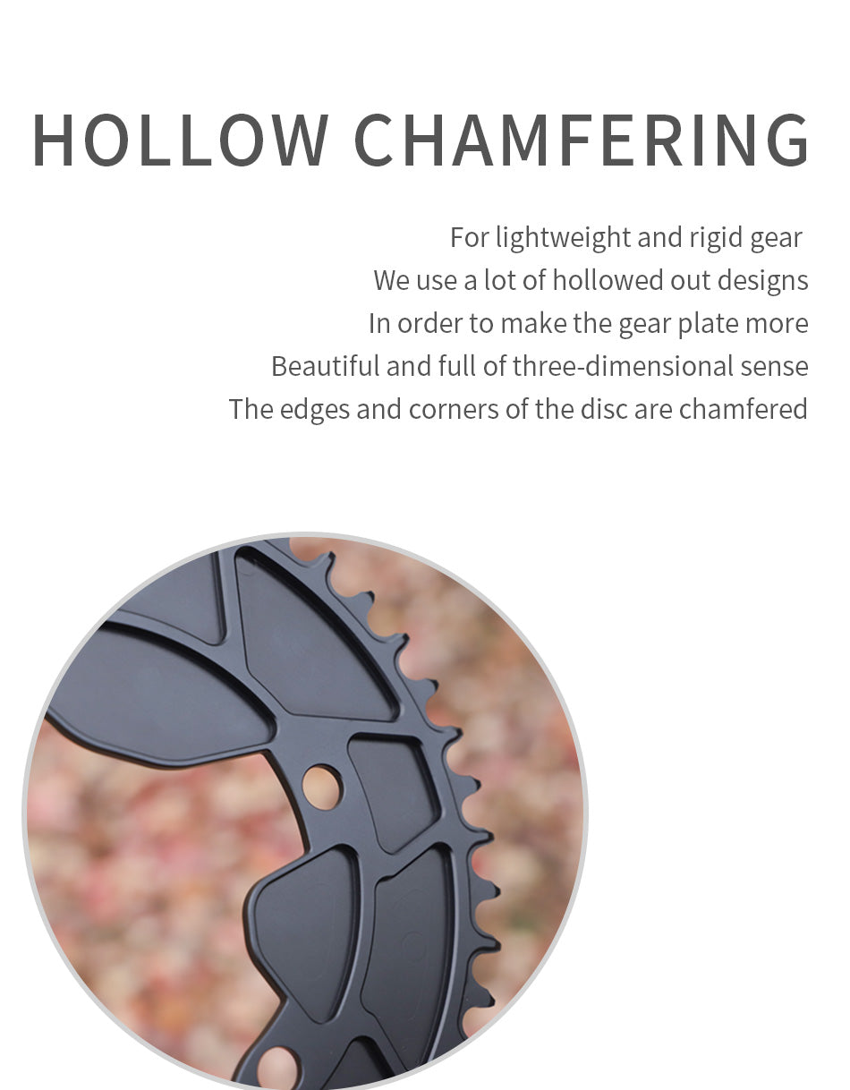 SHIMANO 110BCD R9200 R8100  (4-bolt AERO) Completely closed Round Narrow Wide Chainring