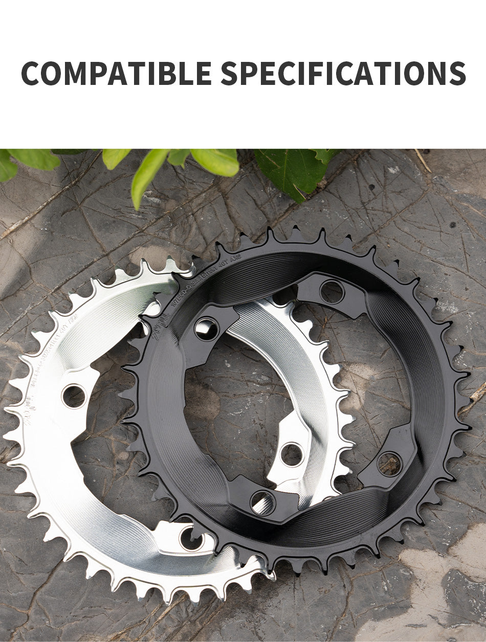 PASS QUEST SPRILL F107BCD 3mm offset AXS (4-bolt AERO) Round Narrow Wide Chainring