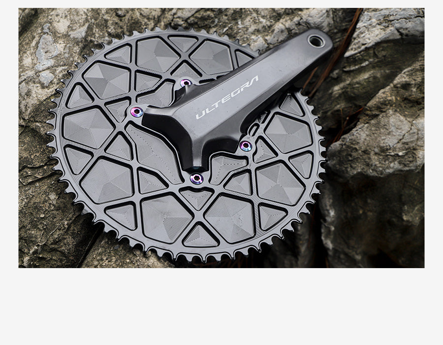 PASS QUEST fully enclosed positive and negative gears for TT riders. Thickest part 5mm. Suitable forR8100/ R9200, 54T-66T.