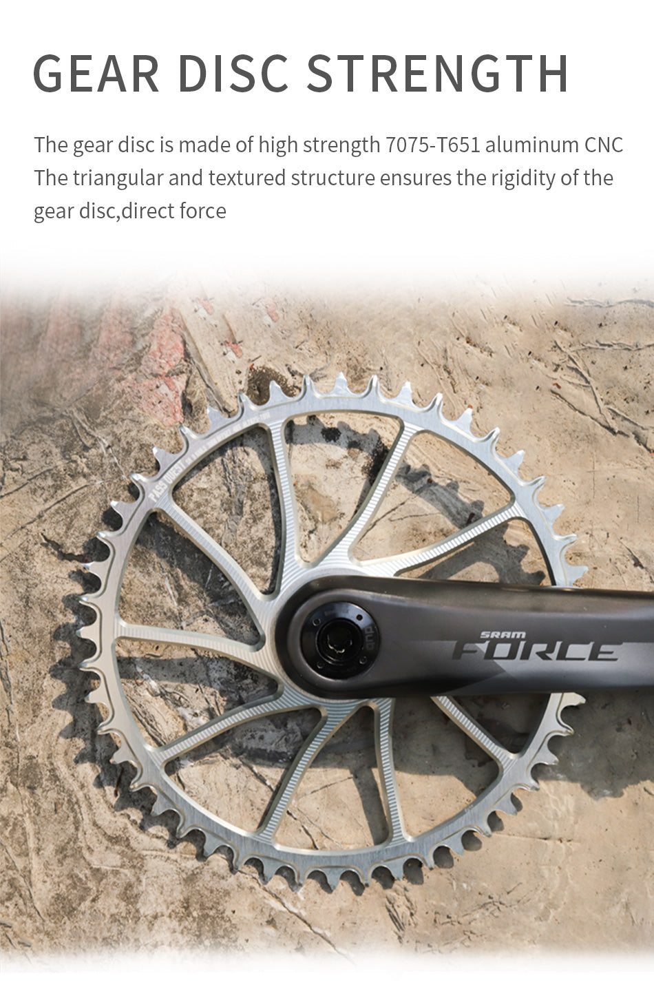 SRAM Force 8 Nails (3mm offset) Round Narrow Wide Chainring 40-54T