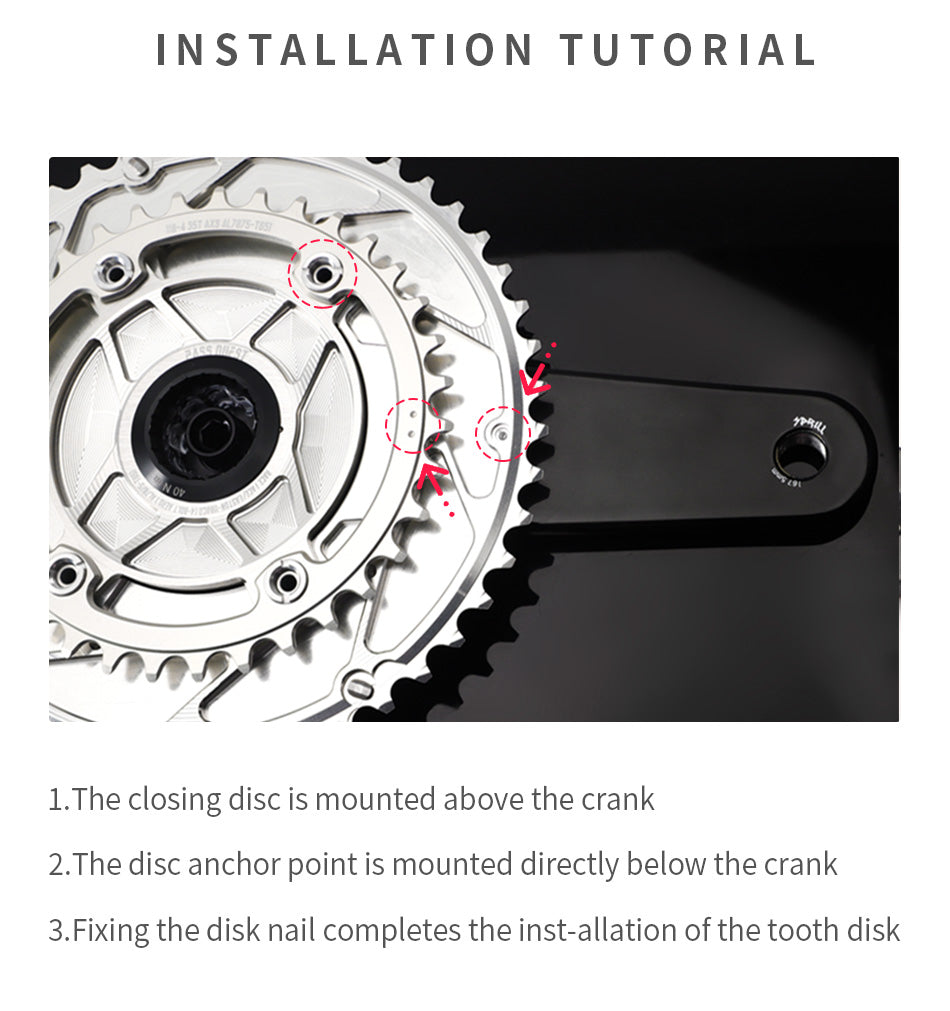 SRAM RIVAL 107BCD 2X Sprocket AERO Road bike Gravel bike