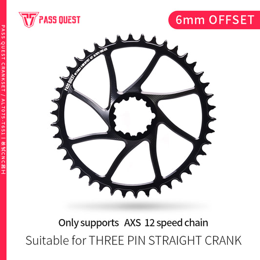 SRAM GXP/DUB AXS (6mm offset) Round Narrow Wide Chainring