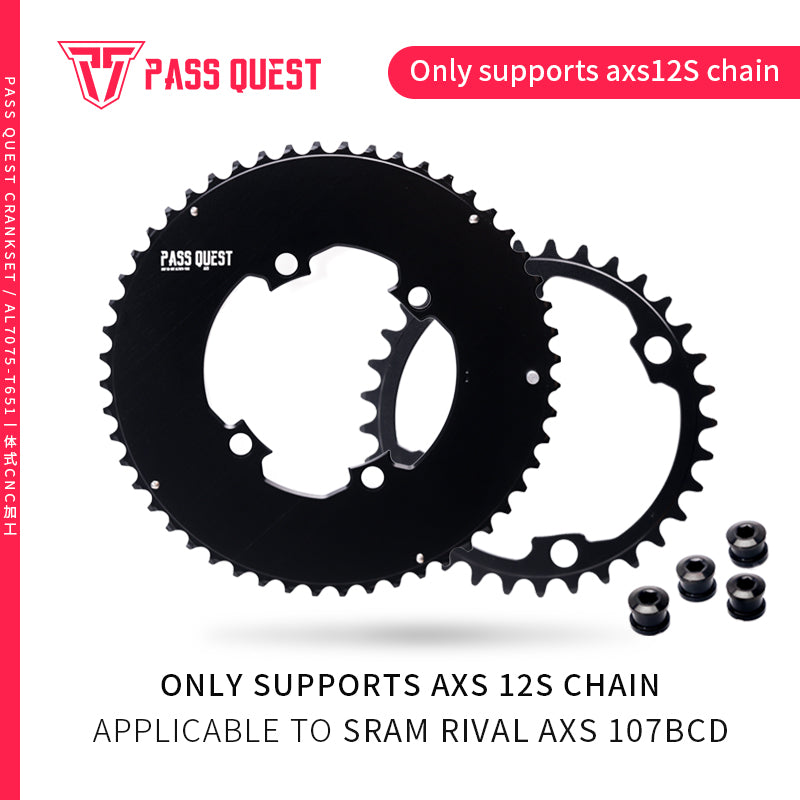 SRAM RIVAL 107BCD 2X Sprocket AERO Road bike Gravel bike