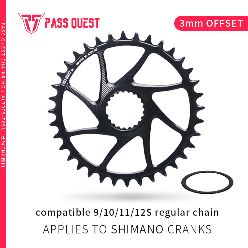 SHIMANO BOOST (3mm offset) Round Narrow Wide Chainring