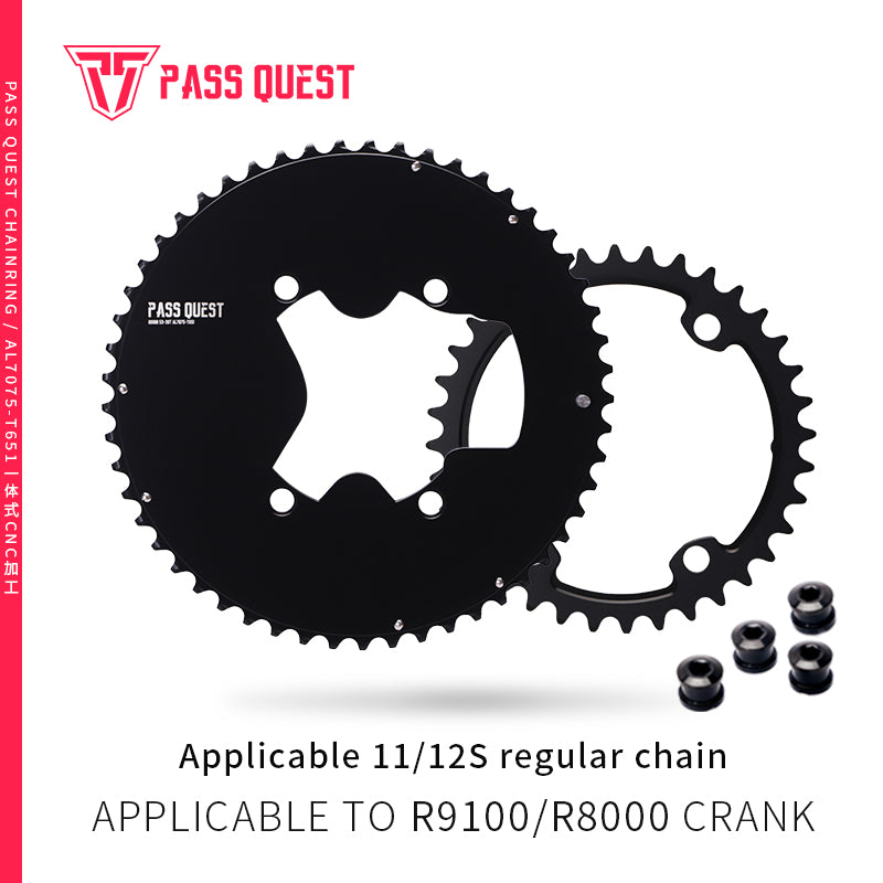 SHIMANO 110BCD R9100 R8000 R7000 2X Completely closed Round Road bike Gravel bike 11-12S