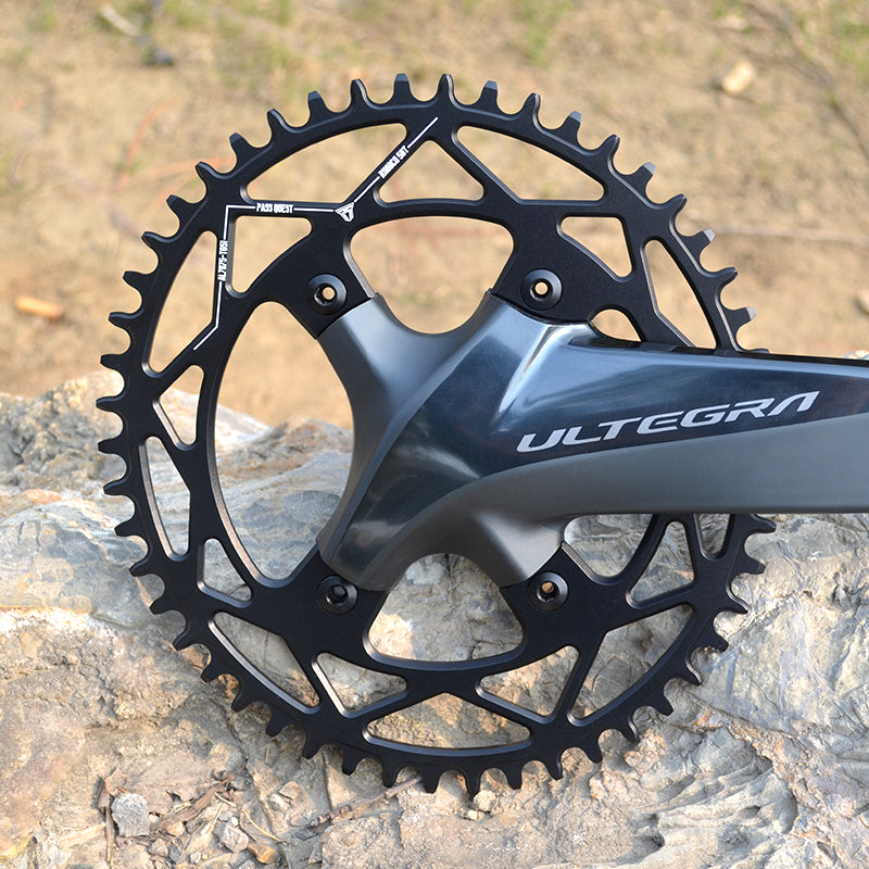 R110BCD (4-bolt ) Oval Narrow Wide Chainring