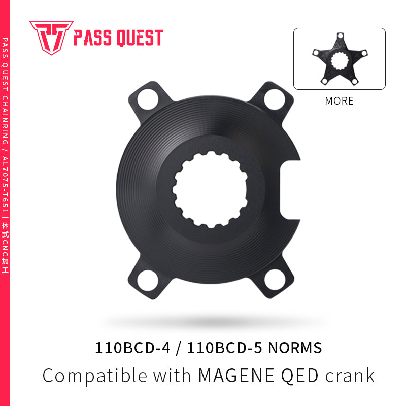 PASS QUEST for Magene QED Spider, Suitable for Power Meter with Charging Hole, Modification Parts