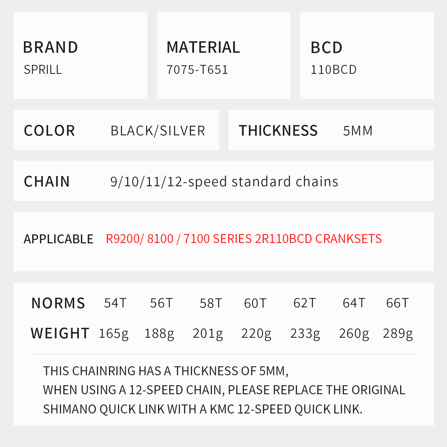SHIMANO 110BCD R9200 R8100 R7100 High strength AERO Narrow Wide Chainring