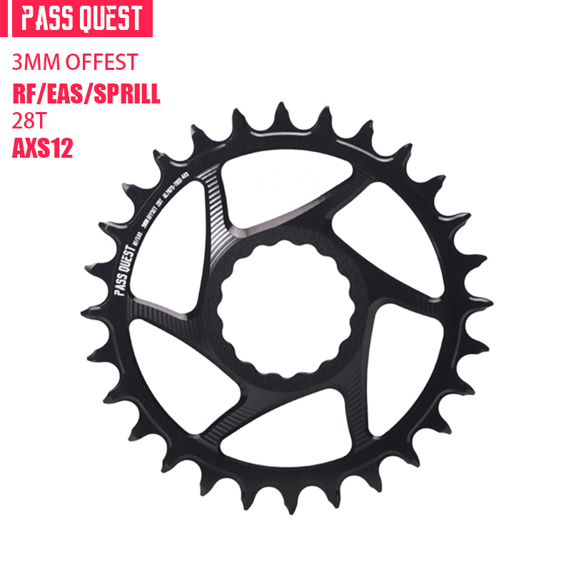 RACE FACE (3mm offset ) AXS Round Narrow Wide Chainring 28-38T