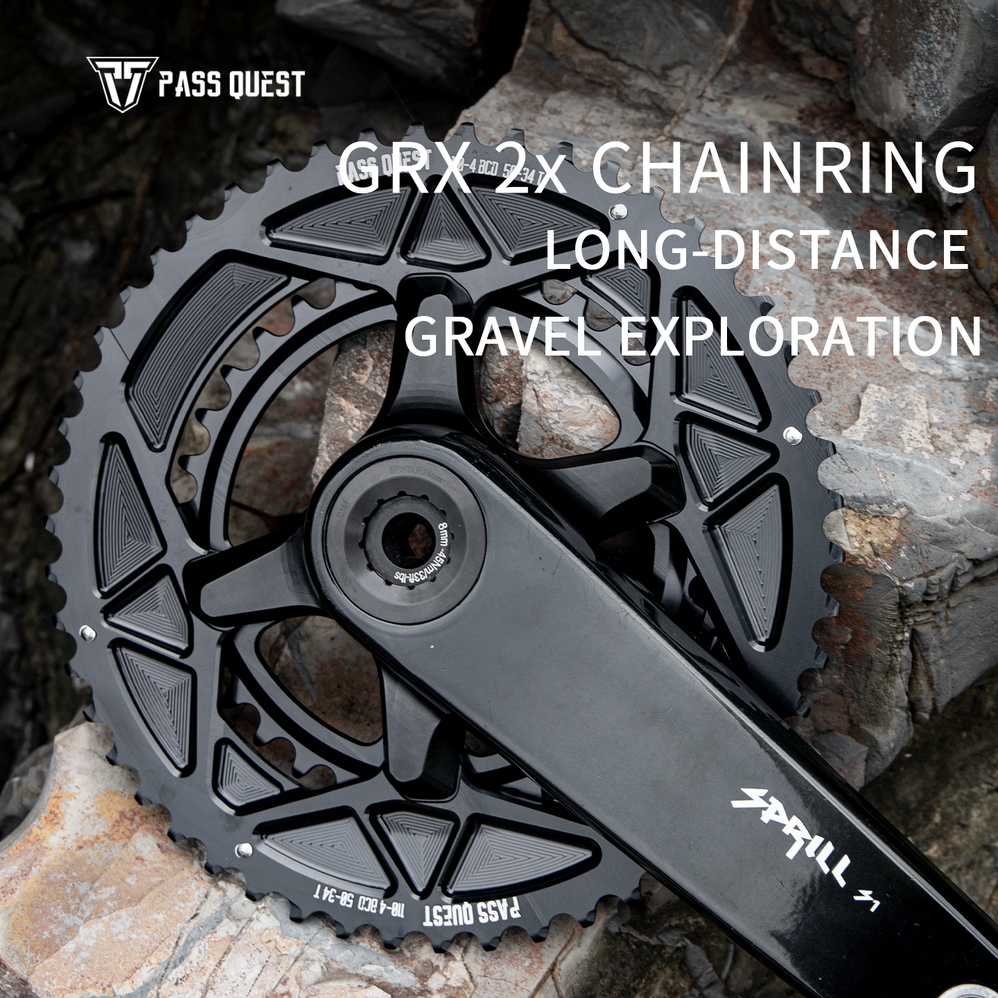 SHIMANO 2X GRX 110BCD Sprocket Crankshaft set Gravel bike 11-12S