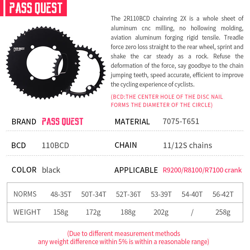 110BCD 2X R9200 R8100 R7100 Sprocket Crankshaft set Road bike Gravel bike 11-12S New