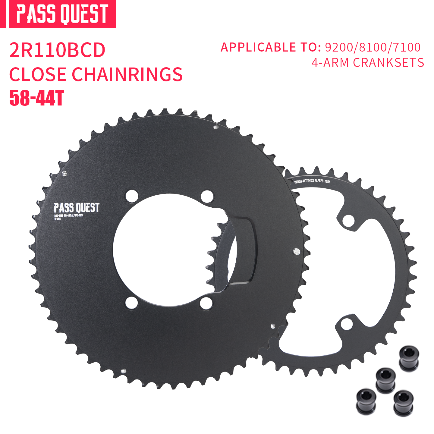 110BCD 2X R9200 R8100 R7100 Sprocket Crankshaft set Road bike Gravel bike 11-12S New