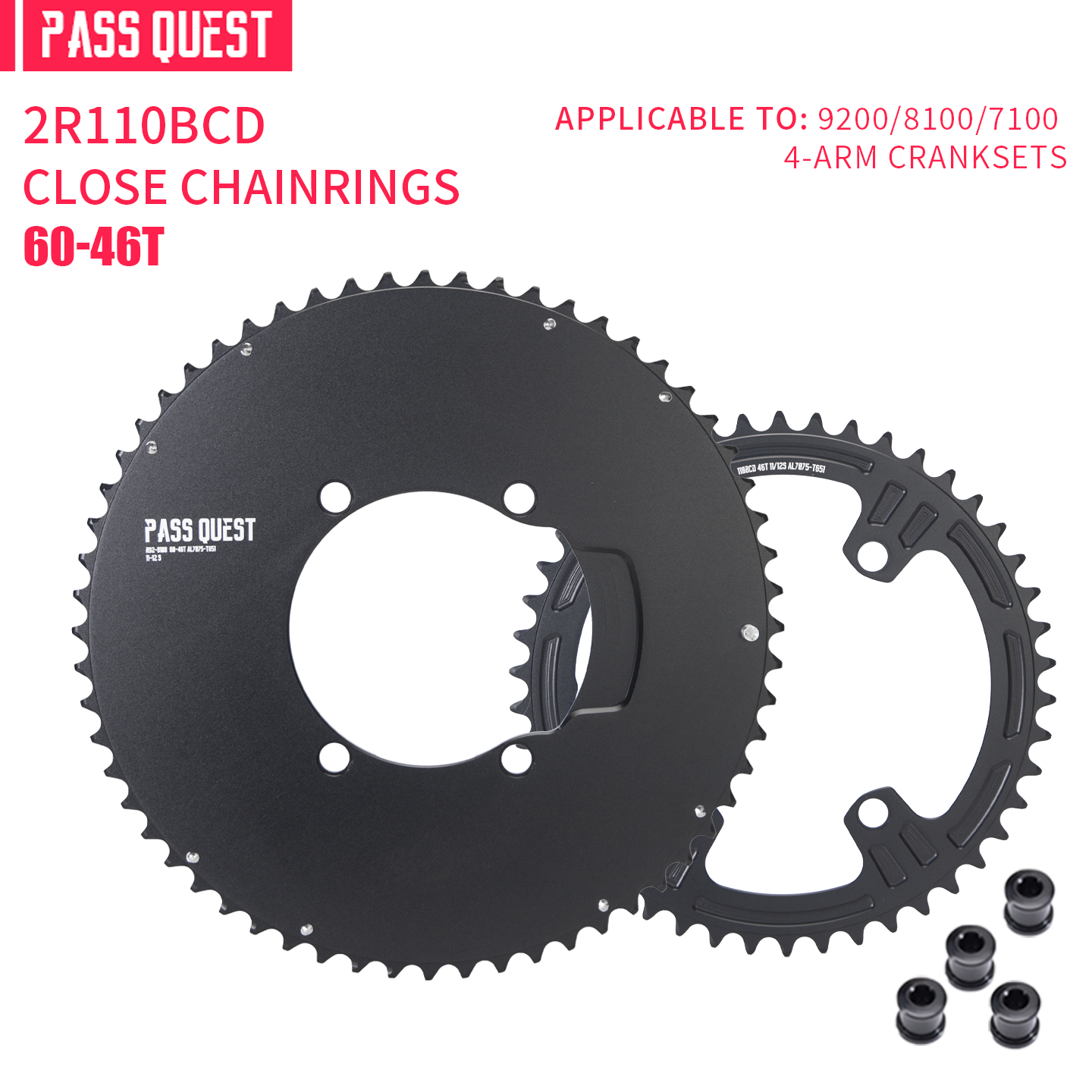 110BCD 2X R9200 R8100 R7100 Sprocket Crankshaft set Road bike Gravel bike 11-12S New