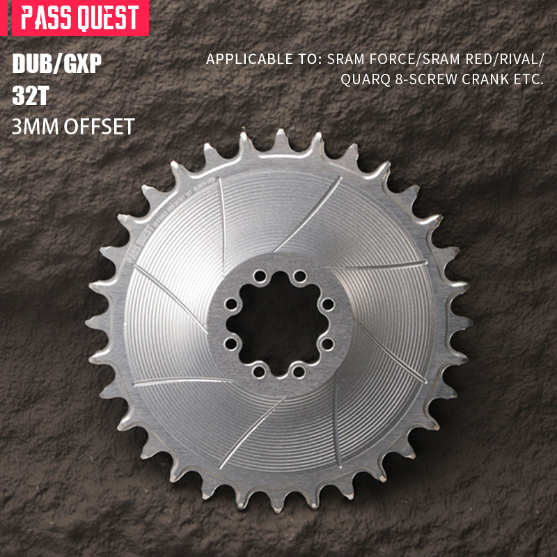 SRAM FORCE 8Nails ( 3mm offset) AERO Mountain XX SL Narrow Wide Chainring 28-38T