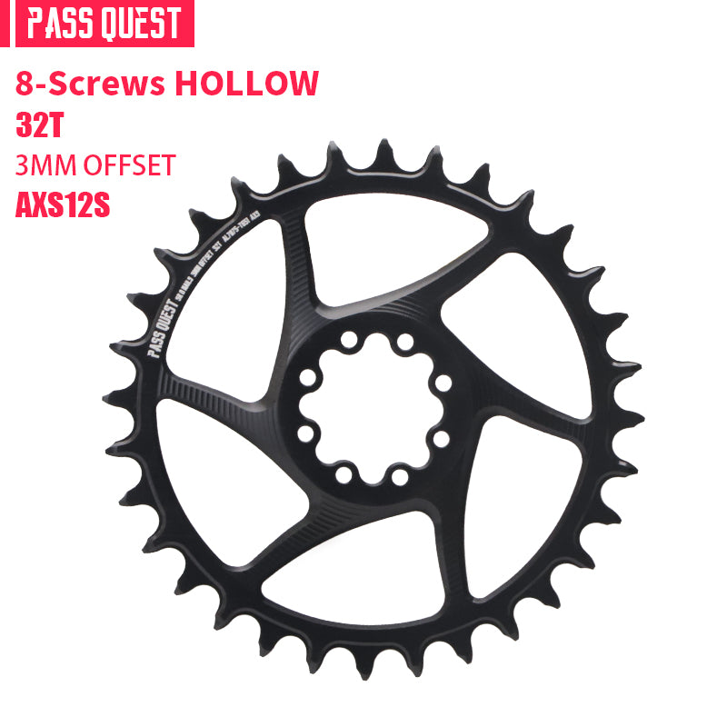SRAM FORCE 8Nails ( 3mm offset) HOLLOW Mountain XX SL Narrow Wide Chainring 28-38T AXS