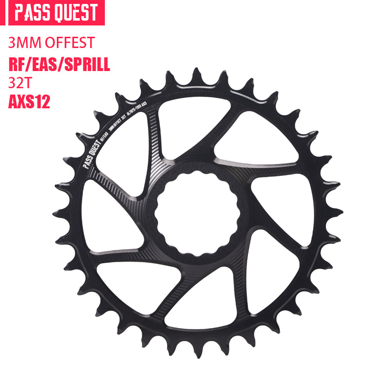 RACE FACE (3mm offset ) AXS Round Narrow Wide Chainring 28-38T