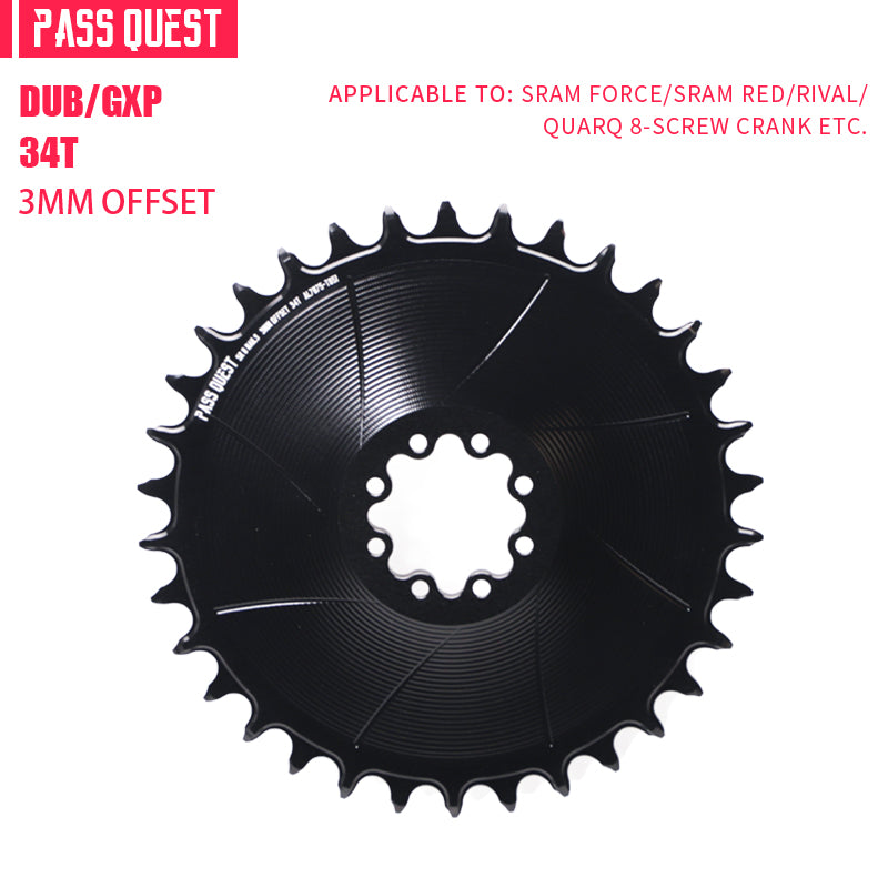 SRAM FORCE 8Nails ( 3mm offset) AERO Mountain XX SL Narrow Wide Chainring 28-38T