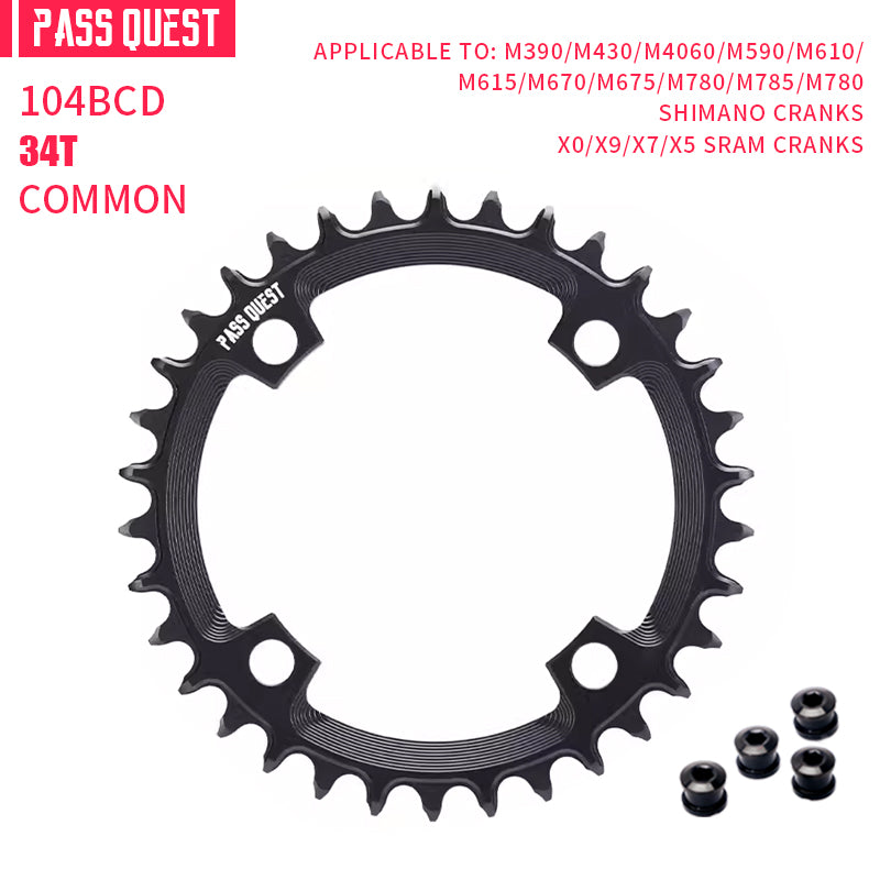 104BCD Round Narrow Wide Chainring
