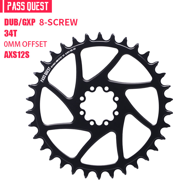 SRAM FORCE 8Nails AXS ( 0mm offset) HOLLOW Mountain XX SL Narrow Wide Chainring 34-44T