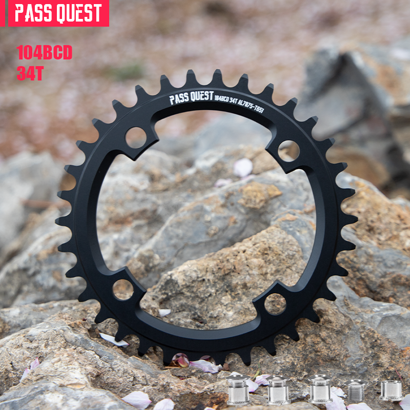 PASS QUEST 104BCD and GXP 3-nail single-speed chainring Dirt Jump urban and street Action Bike dedicated single-speed chainring