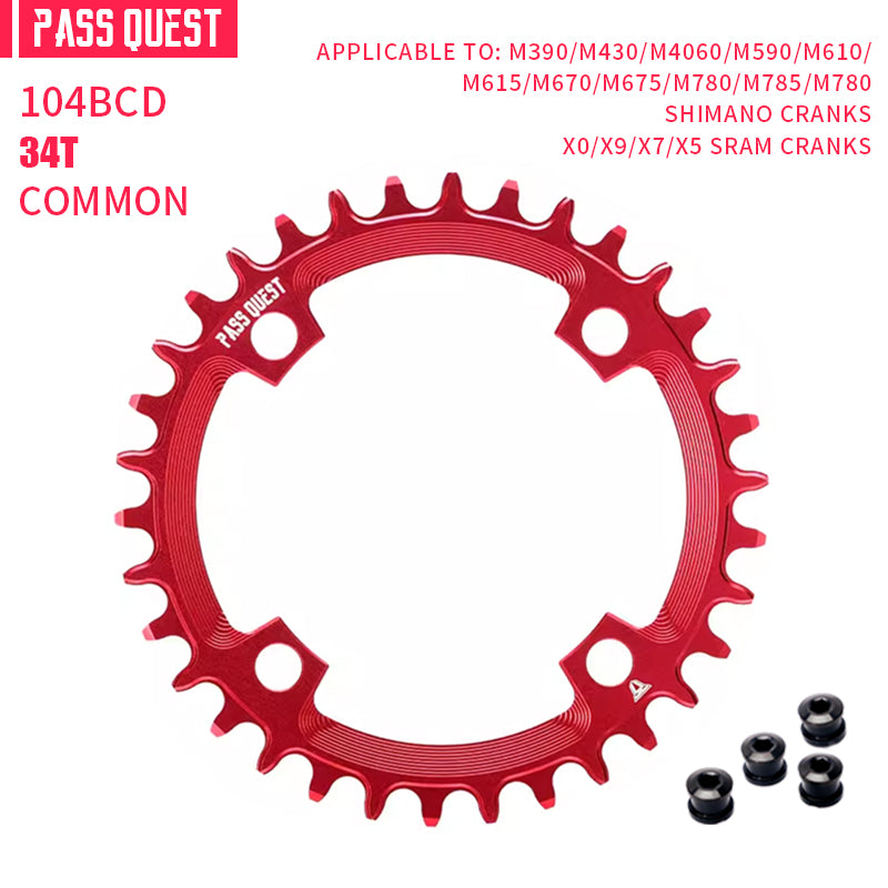 104BCD Round Narrow Wide Chainring