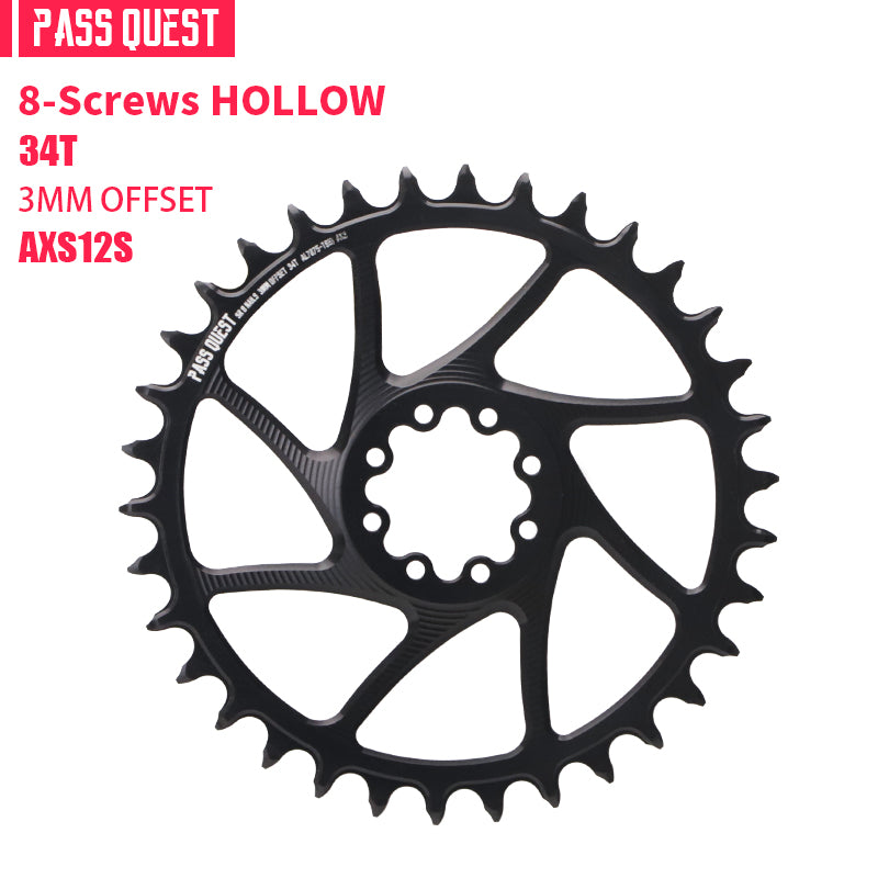 SRAM FORCE 8Nails ( 3mm offset) HOLLOW Mountain XX SL Narrow Wide Chainring 28-38T AXS