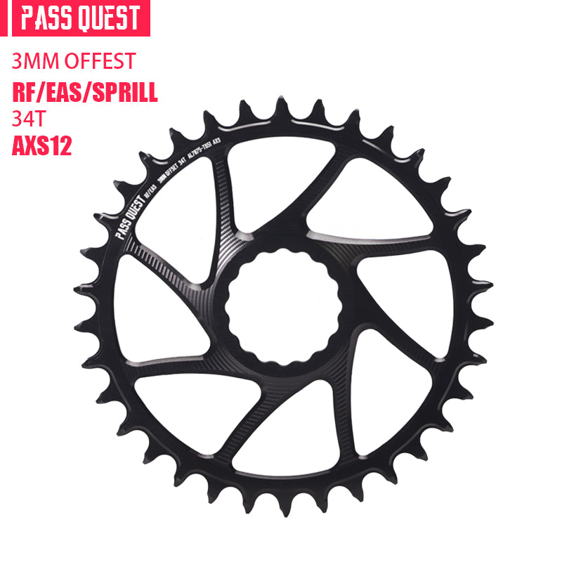 RACE FACE (3mm offset ) AXS Round Narrow Wide Chainring 28-38T