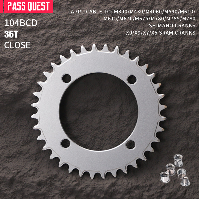 104BCD Round AERO Fade Color Mountain Bike Road Bike Narrow Wide Chainring
