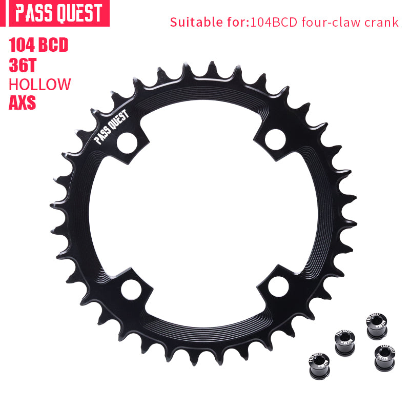 104BCD AXS Round Narrow Wide Chainring