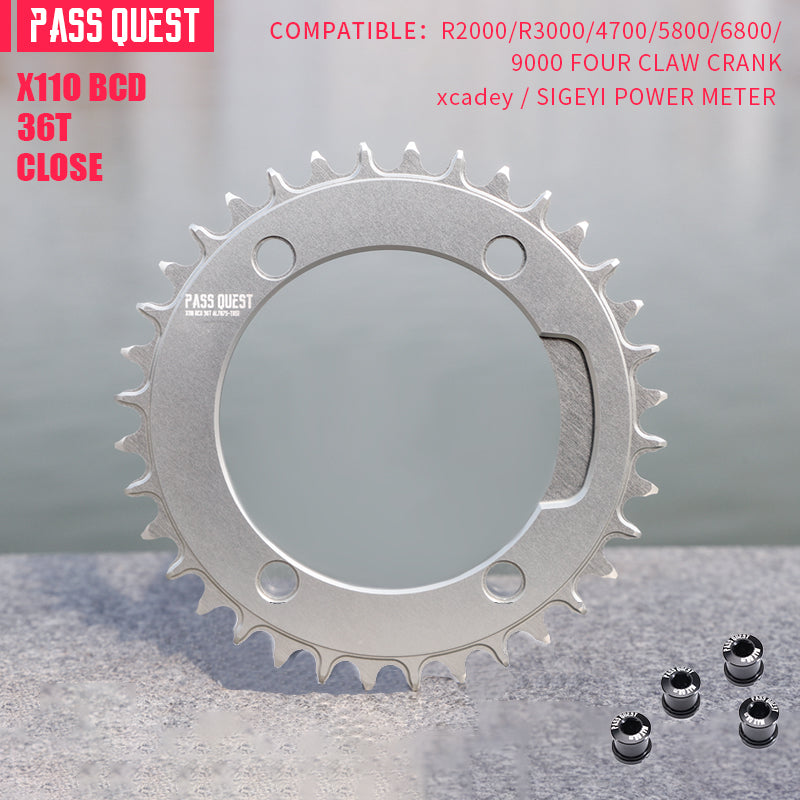 SHIMANO X110BCD (4-bolt AERO)  Round Narrow Wide Chainring