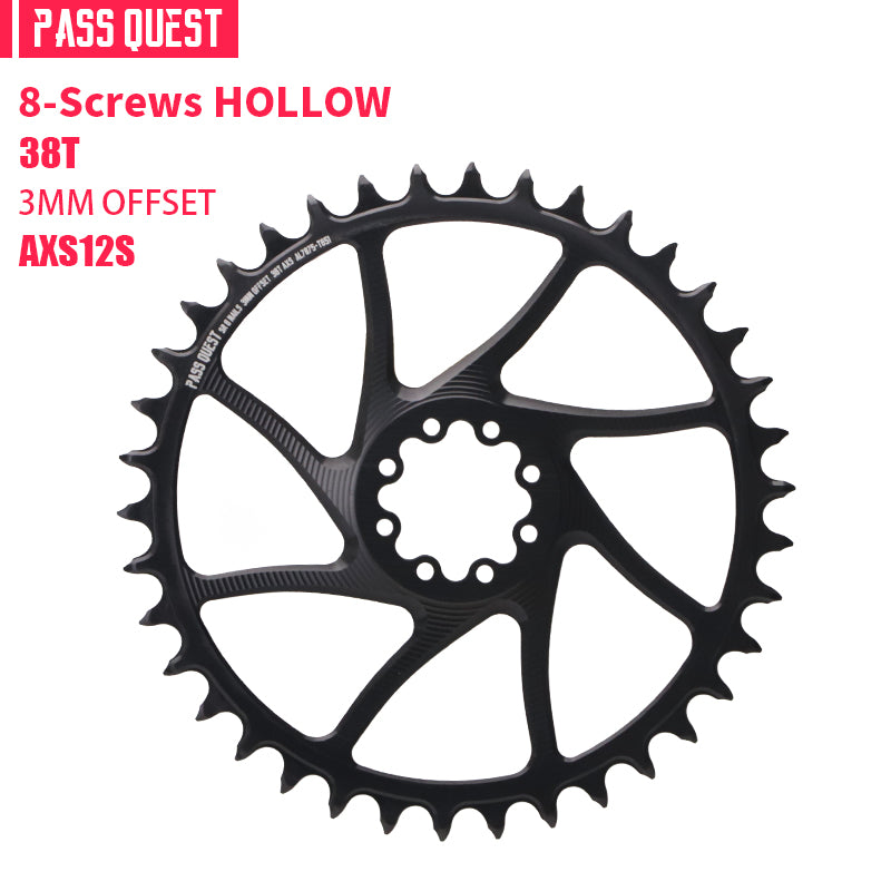 SRAM FORCE 8Nails ( 3mm offset) HOLLOW Mountain XX SL Narrow Wide Chainring 28-38T AXS