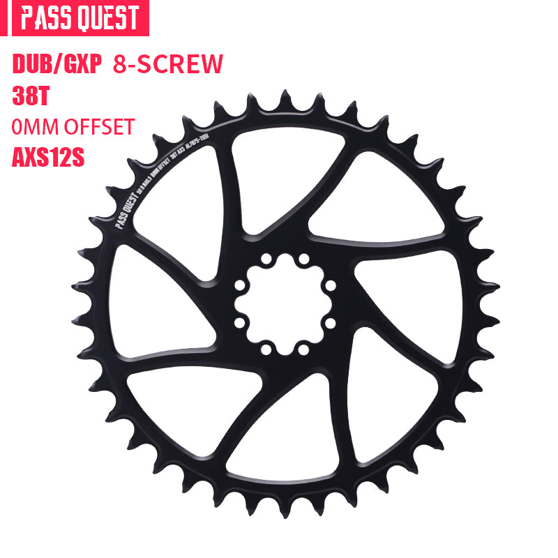 SRAM FORCE 8Nails AXS ( 0mm offset) HOLLOW Mountain XX SL Narrow Wide Chainring 34-44T