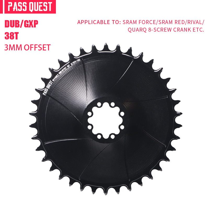SRAM FORCE 8Nails ( 3mm offset) AERO Mountain XX SL Narrow Wide Chainring 28-38T