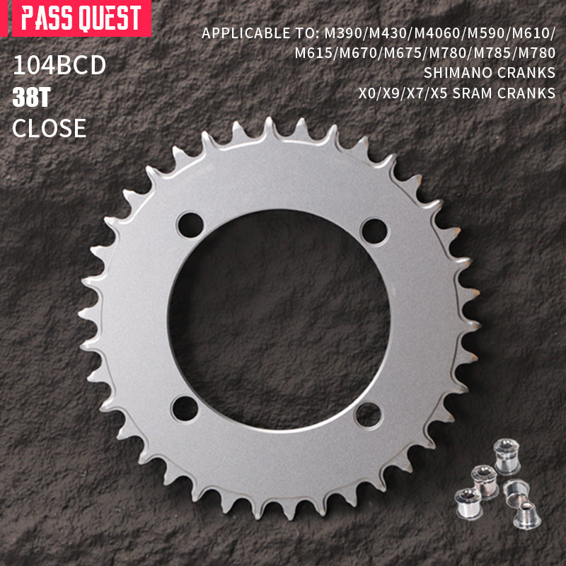 104BCD Round AERO Fade Color Mountain Bike Road Bike Narrow Wide Chainring