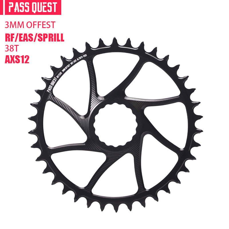 RACE FACE (3mm offset ) AXS Round Narrow Wide Chainring 28-38T