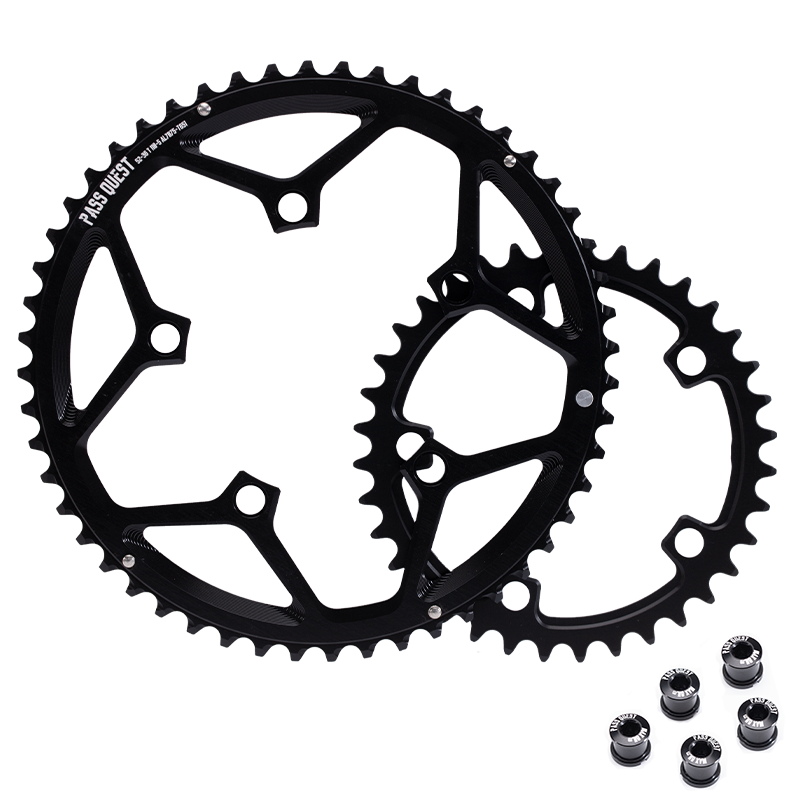 110BCD (5-bolt AERO) 2X Sprocket Round Road Bike Foldable Bicycle 11/11-12 speed Gravel bike