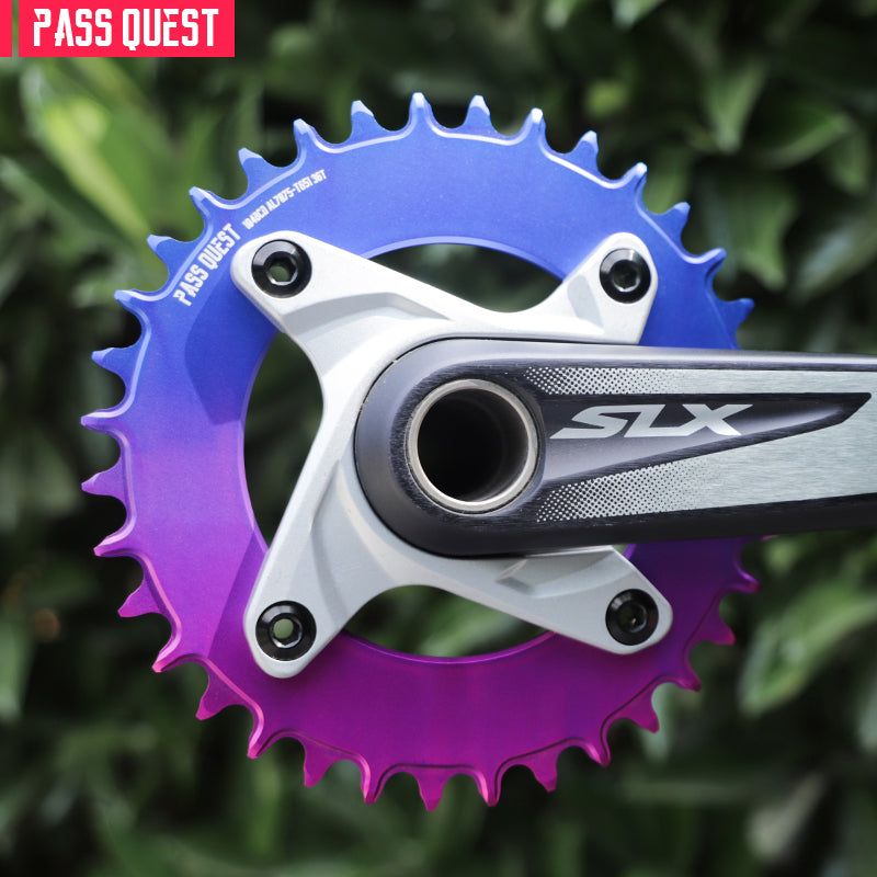 104BCD Round AERO Fade Color Mountain Bike Road Bike Narrow Wide Chainring