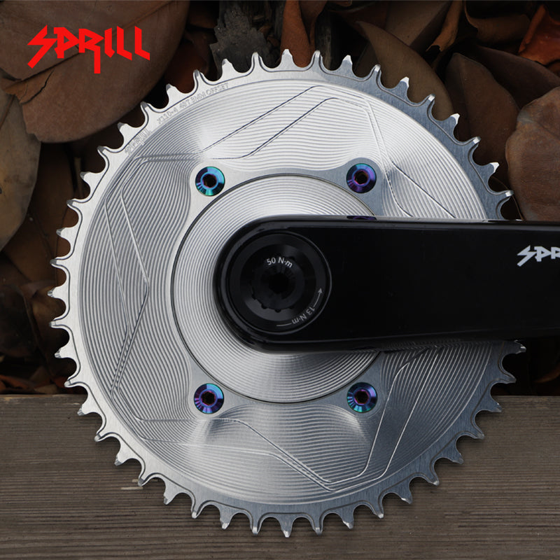 PASS QUEST SPRILL X110BCD 3mm offset (4-bolt AERO) Round Narrow Wide Chainring
