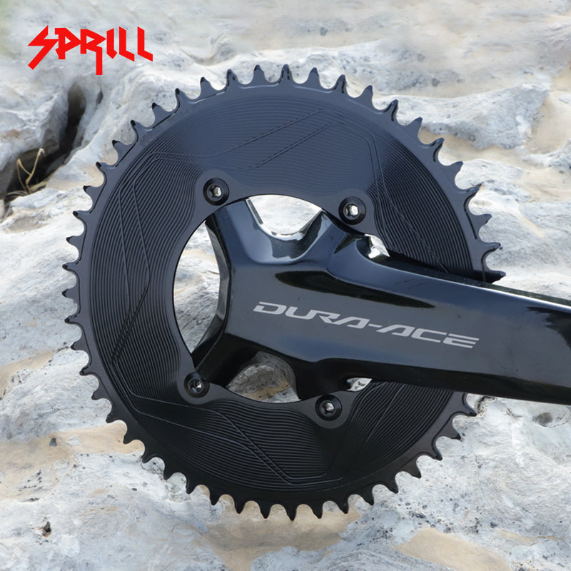 PASS QUEST SPRILL R9200 R8100 R7100 3mm offset (4-bolt AERO) Round Narrow Wide Chainring